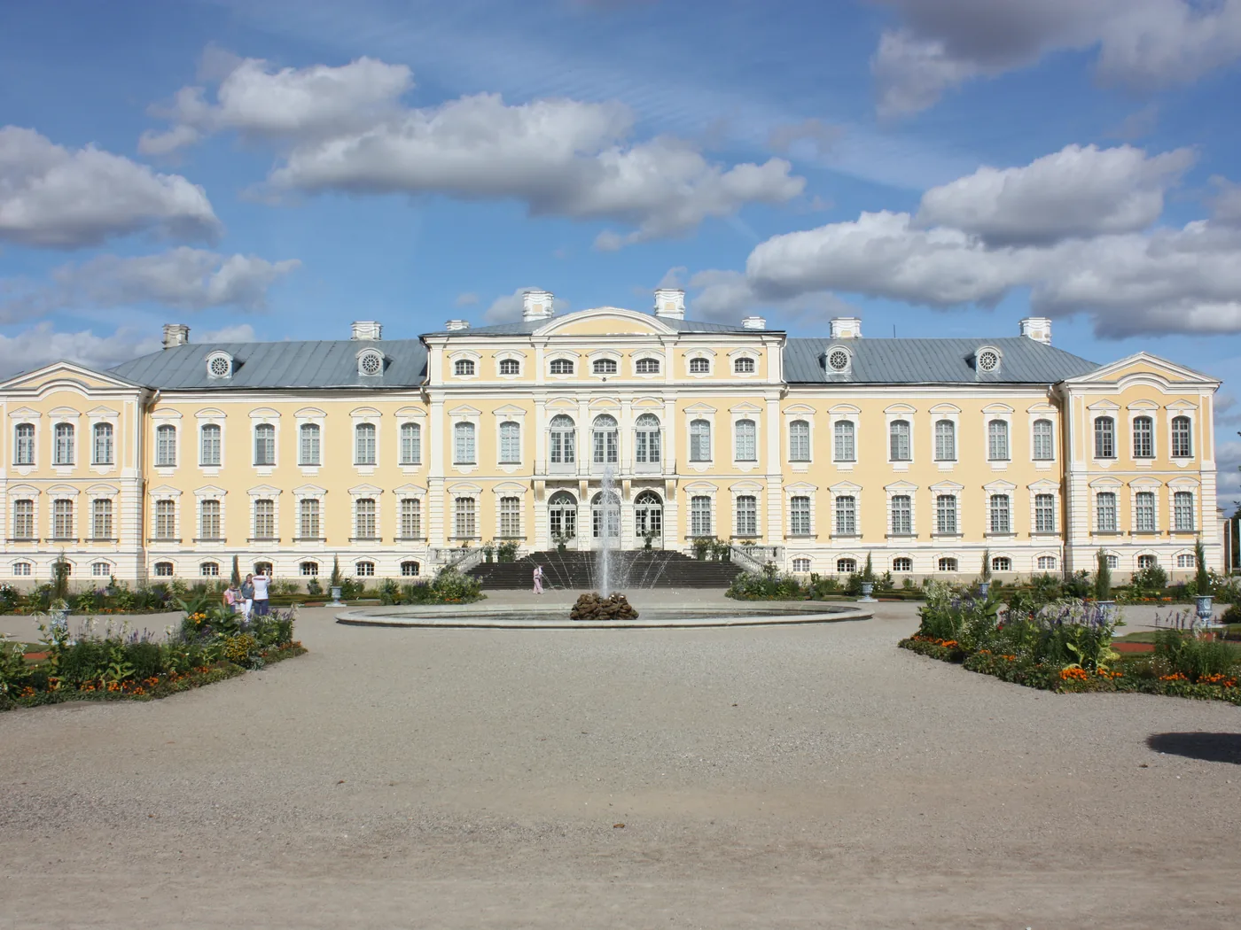 Baroque facade of Rundāle Palace